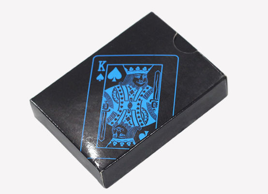 CMYK 인쇄 파란색과 검정색 플라스틱 포커 카드 방수